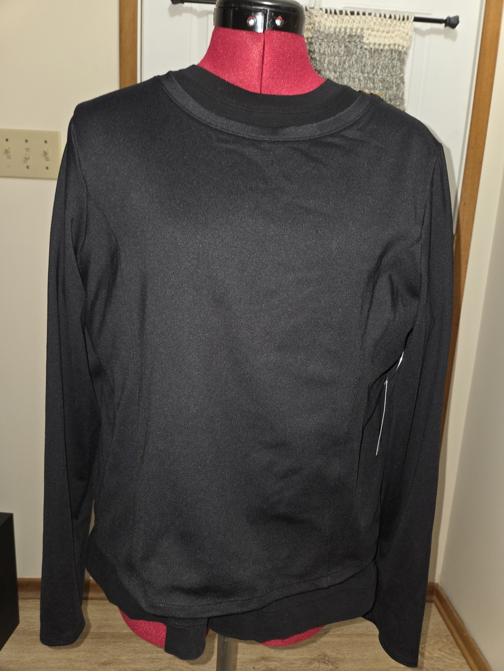 Victoria's Secret Black Long Sleeve Crewneck Pullover